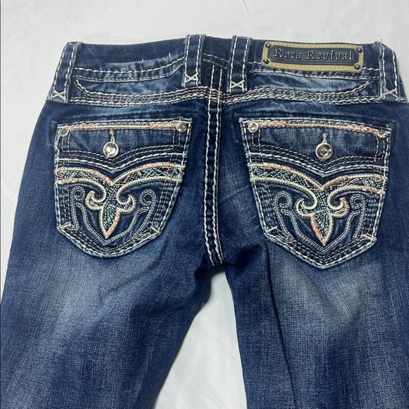 Rock revival women’s Tali bootcut jeans size 25x33 Y2K - Picture 5 of 11